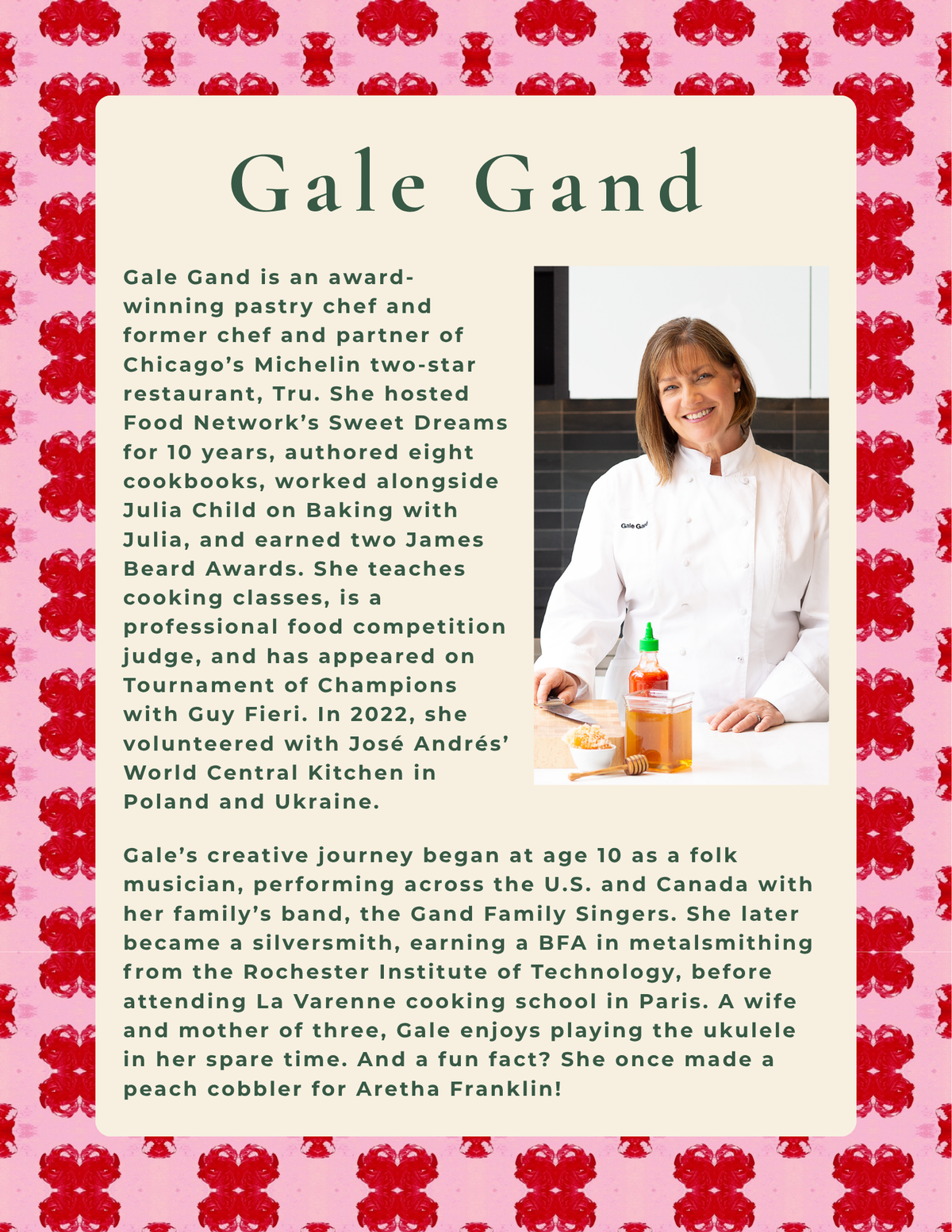 A Holiday Tea with Chef Gale Gand