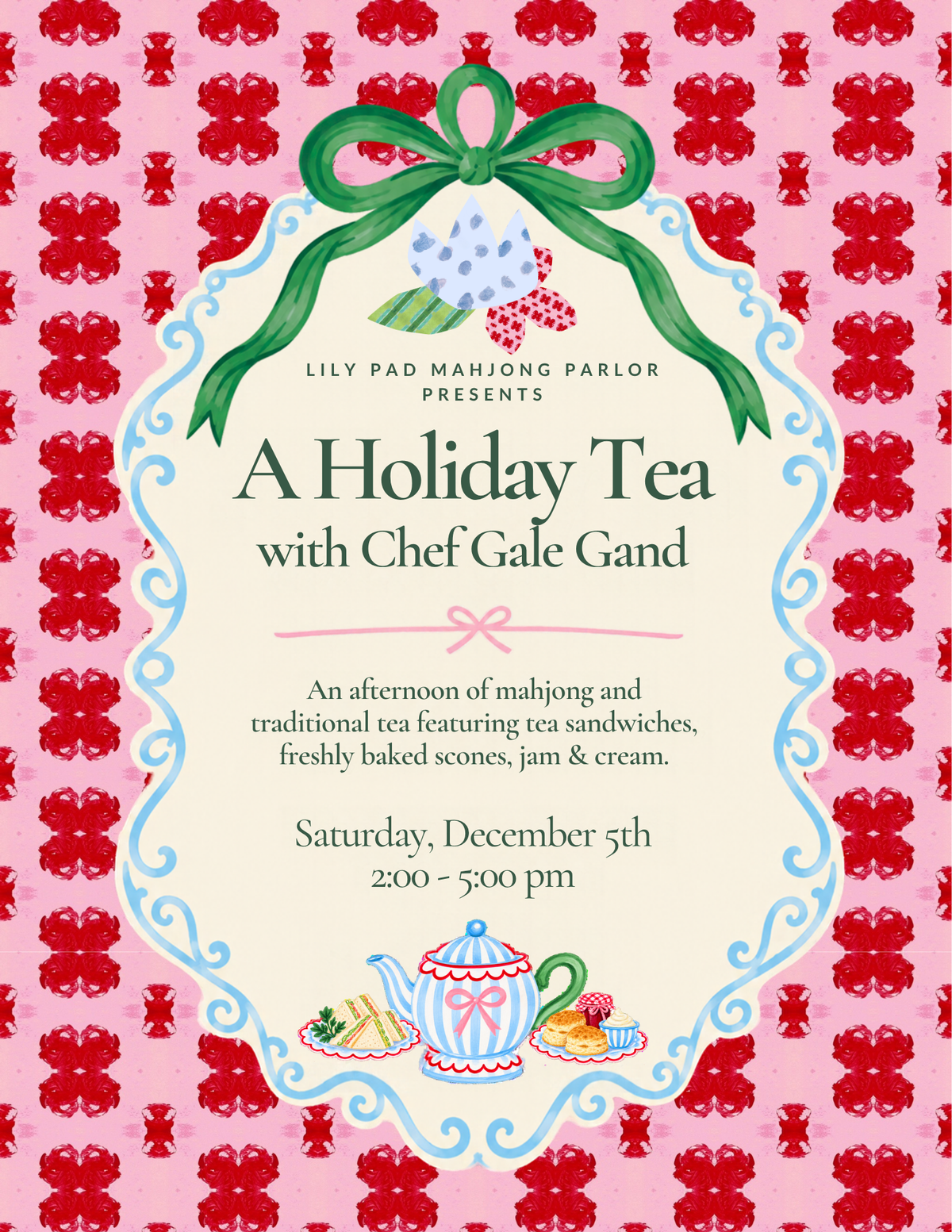 A Holiday Tea with Chef Gale Gand